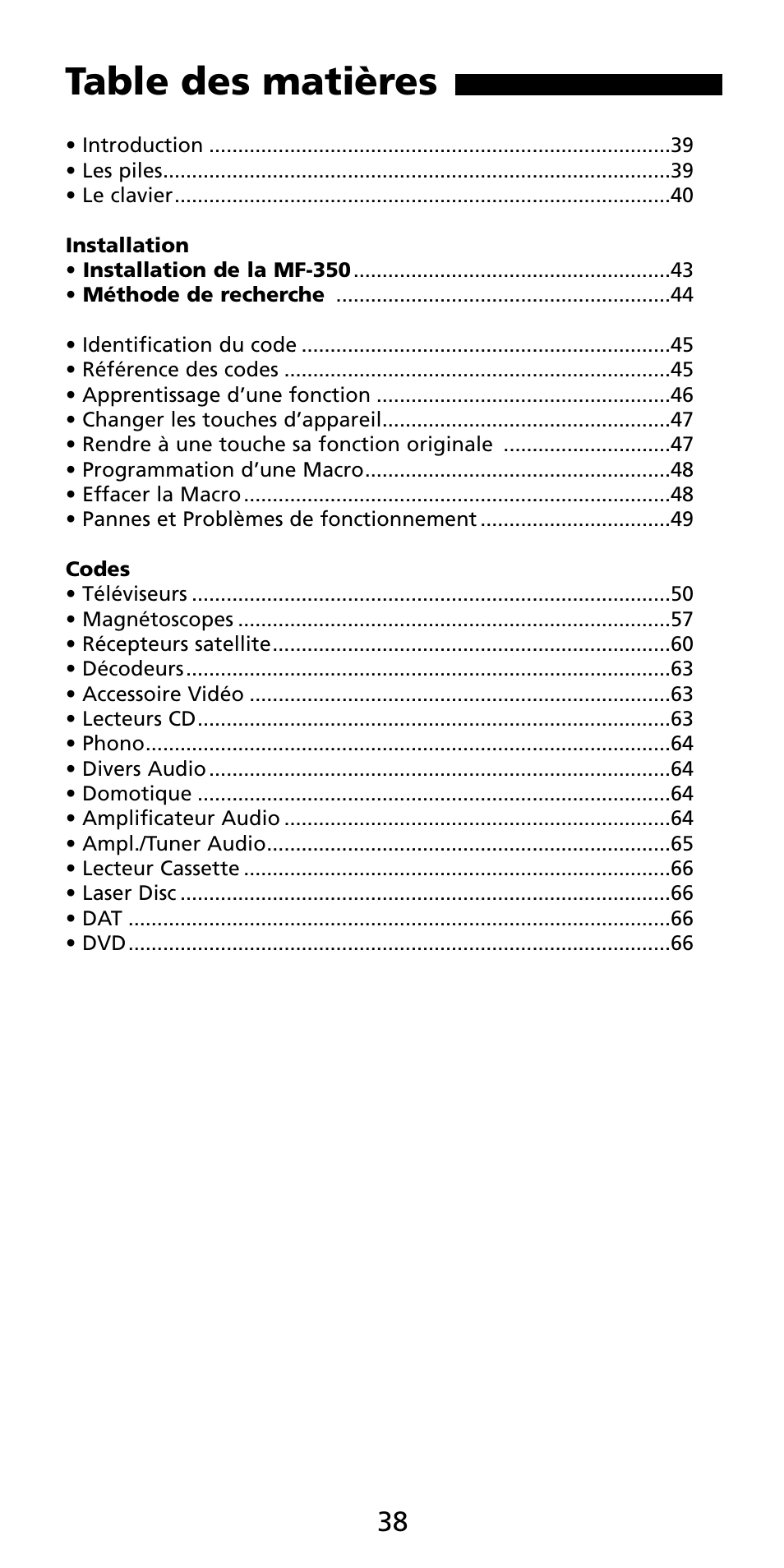 Aiwa MF-350 User Manual | Page 39 / 73