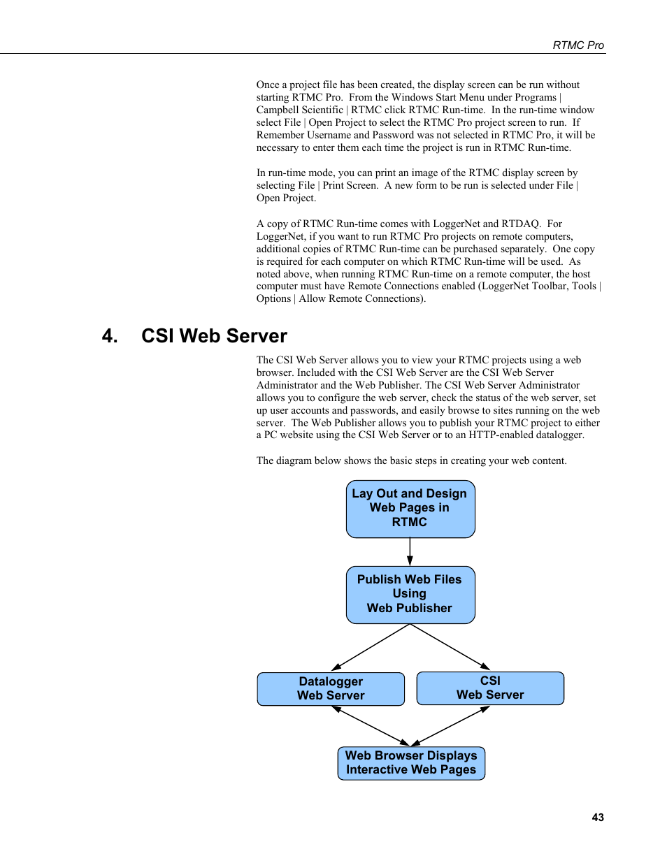 Csi web server | Campbell Scientific RTMC Pro Real-Time Monitor and Control Professional Software User Manual | Page 49 / 76