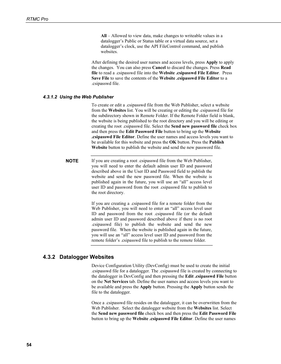 2 using the web publisher, 2 datalogger websites, Using the web publisher | Datalogger websites | Campbell Scientific RTMC Pro Real-Time Monitor and Control Professional Software User Manual | Page 60 / 76