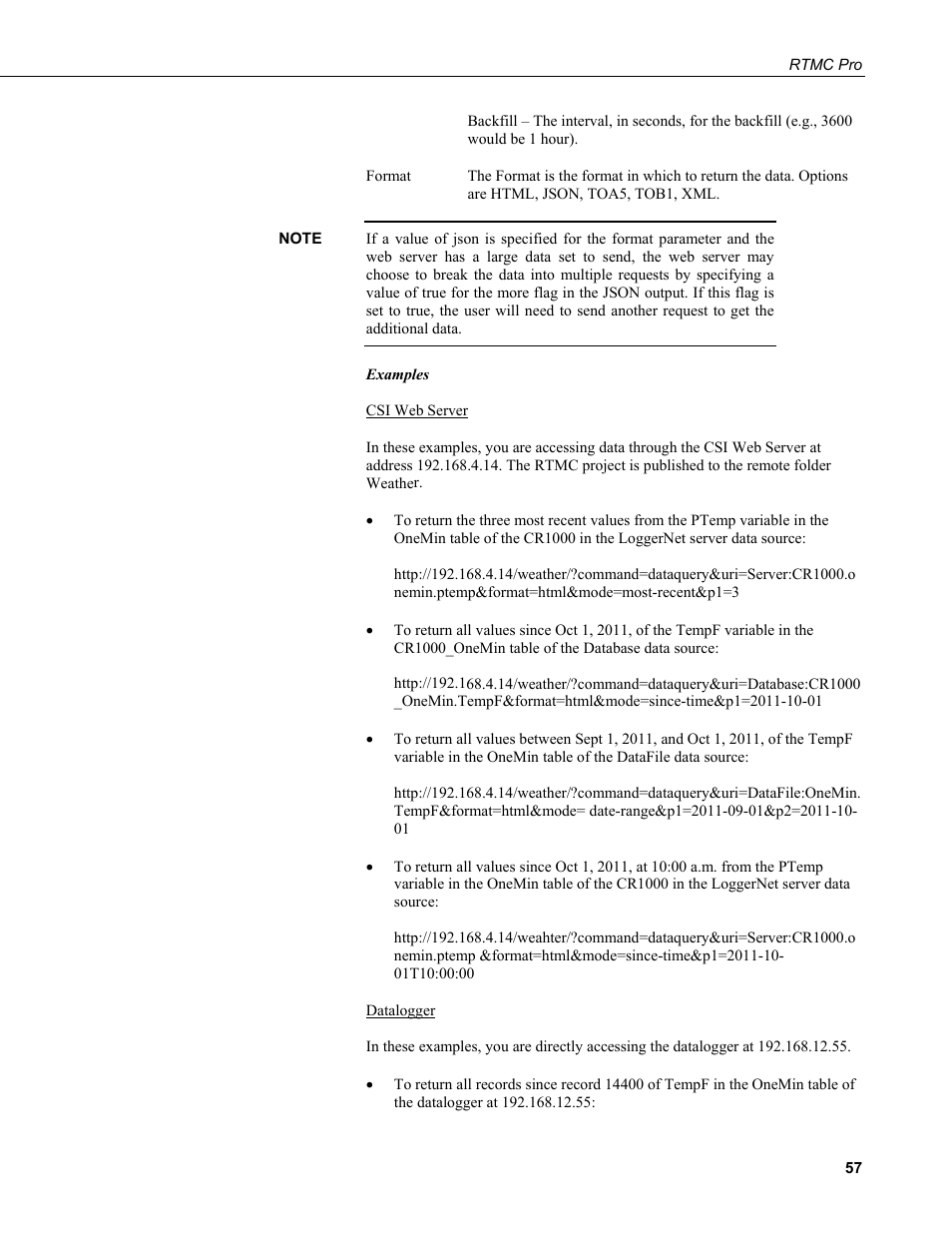 Campbell Scientific RTMC Pro Real-Time Monitor and Control Professional Software User Manual | Page 63 / 76