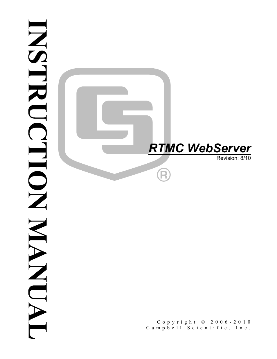 Campbell Scientific RTMC Web Server User Manual | 12 pages