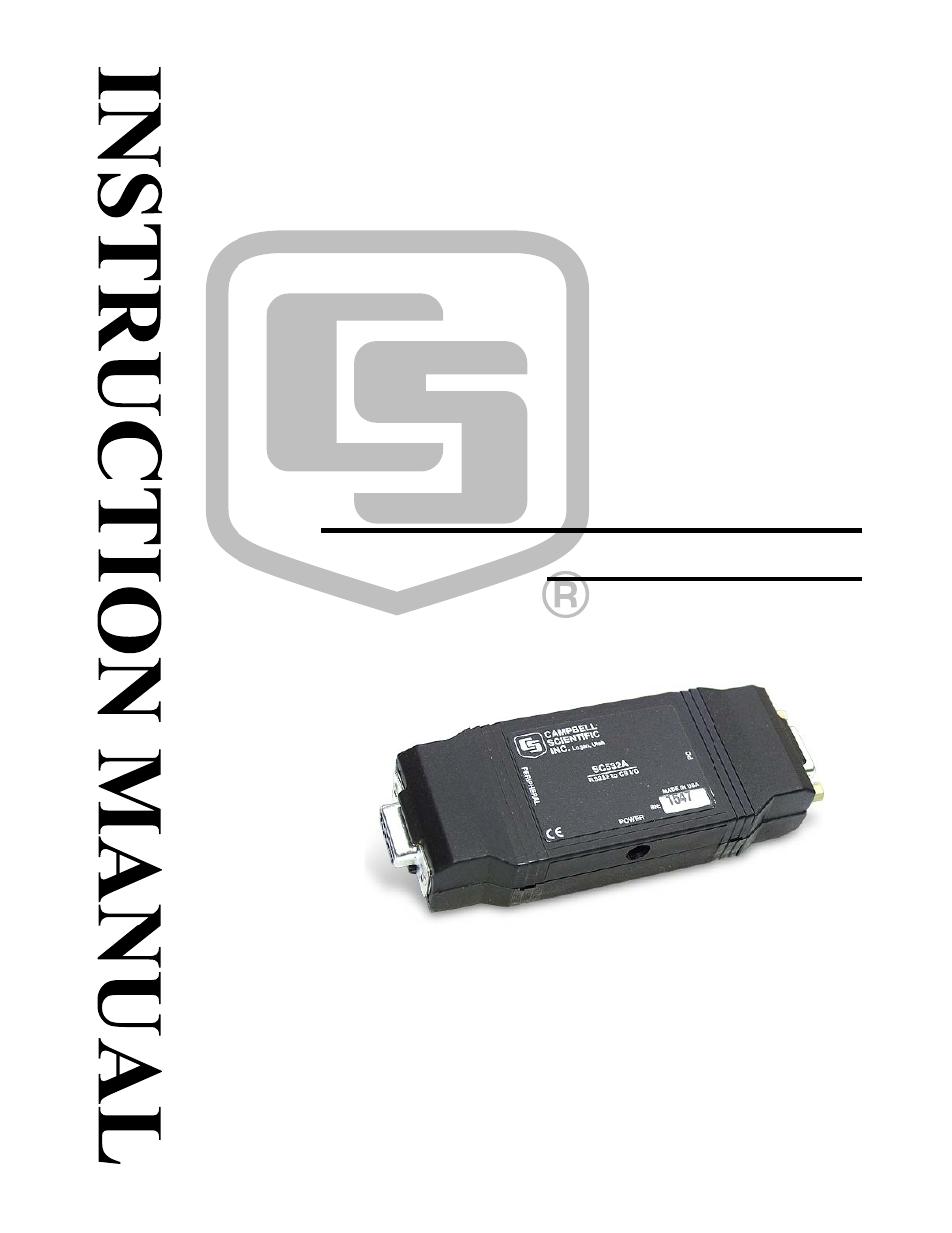 Campbell Scientific SC532A CS I/O Peripheral to RS-232 Interface User Manual | 18 pages
