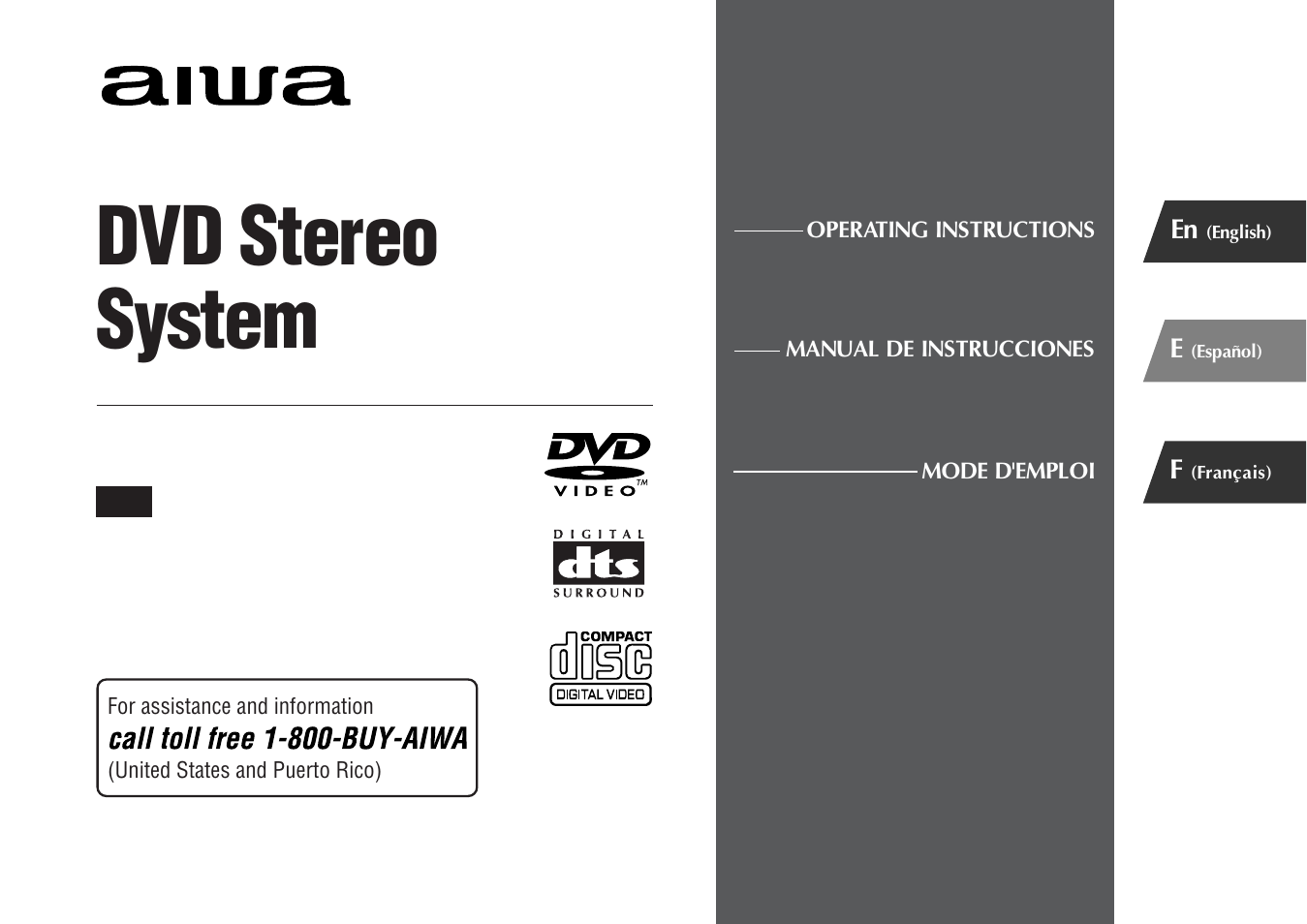 Aiwa XR-DV700 User Manual | 40 pages