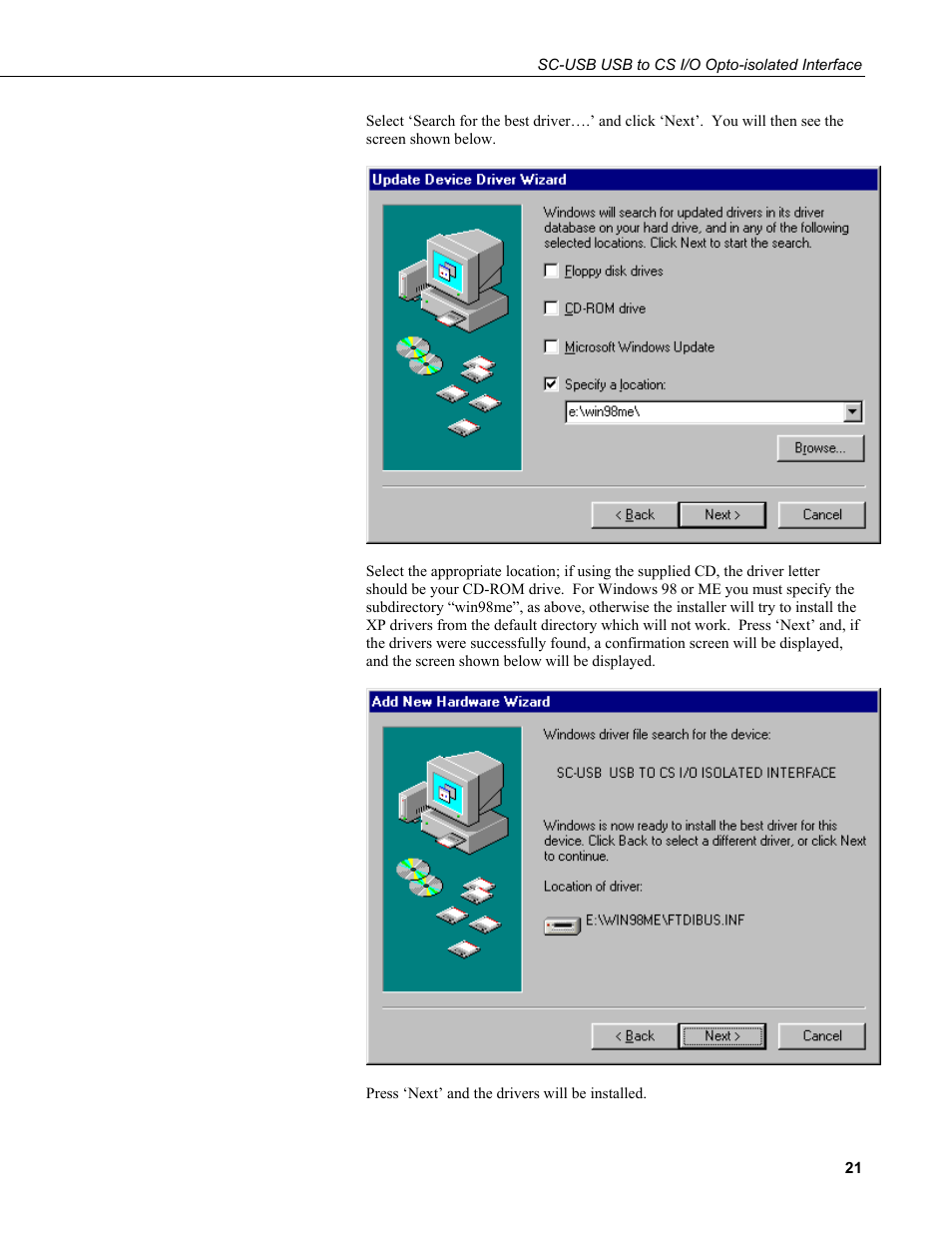 Campbell Scientific SC-USB USB to CS I/O Optically Isolated Interface User Manual | Page 27 / 36