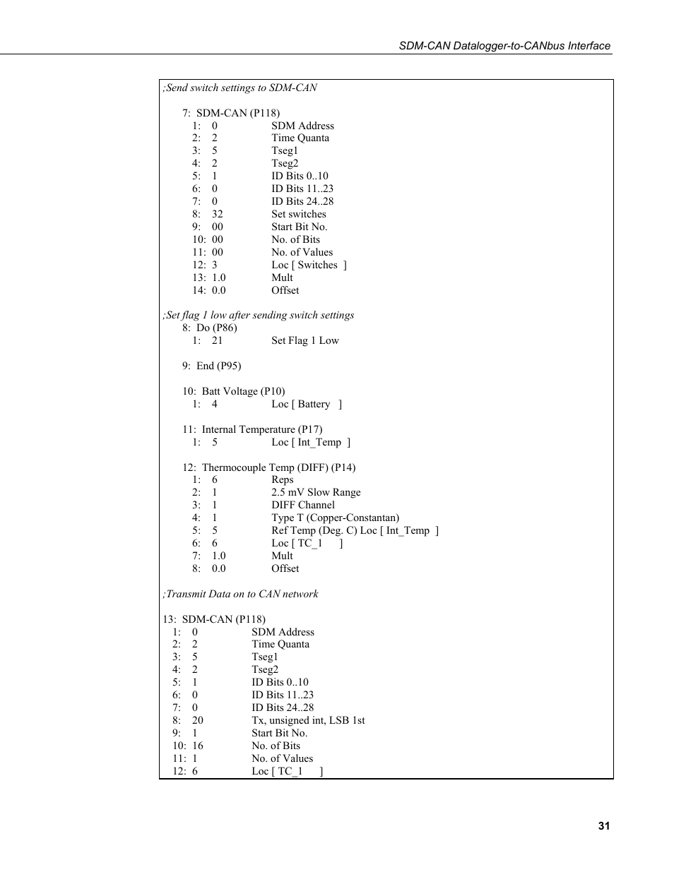 Campbell Scientific SDM-CAN Datalogger to CANbus Interface User Manual | Page 39 / 76