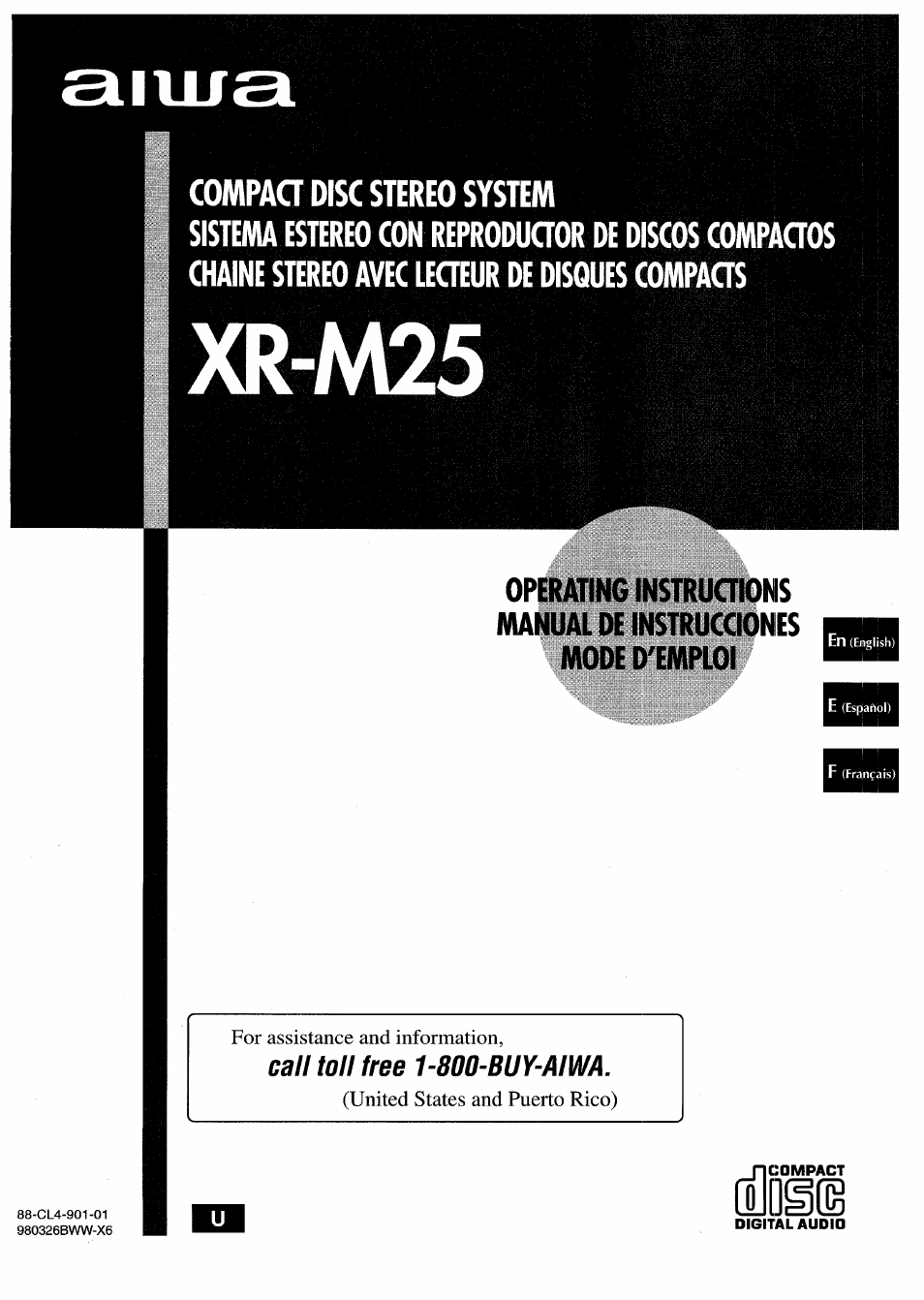 Aiwa XM-M25 User Manual | 68 pages