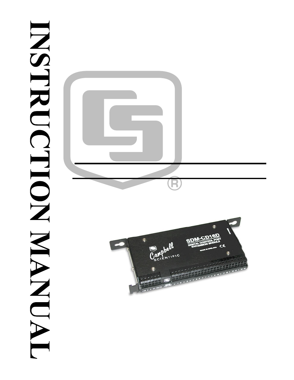 Campbell Scientific SDM-CD16D 16-Channel Digital Control Port Expansion Module User Manual | 20 pages