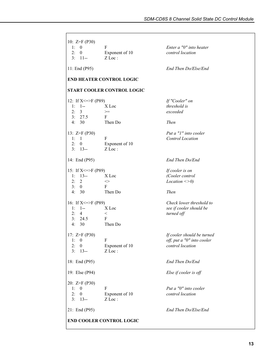 Campbell Scientific SDM-CD8S 8 Channel Solid State DC Control Module User Manual | Page 19 / 32
