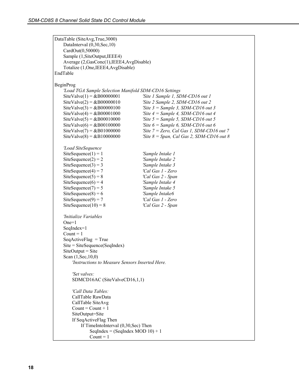 Campbell Scientific SDM-CD8S 8 Channel Solid State DC Control Module User Manual | Page 24 / 32