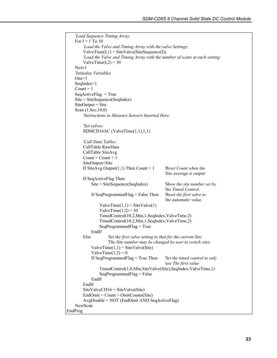 Campbell Scientific SDM-CD8S 8 Channel Solid State DC Control Module User Manual | Page 29 / 32
