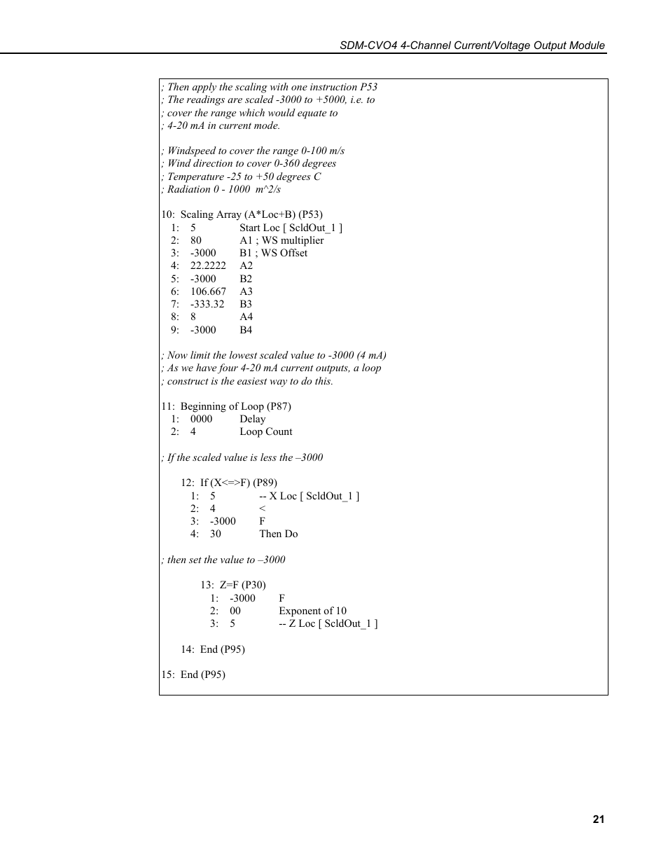 Campbell Scientific SDM-CVO4 4-Channel Current/Voltage Output Module User Manual | Page 25 / 30