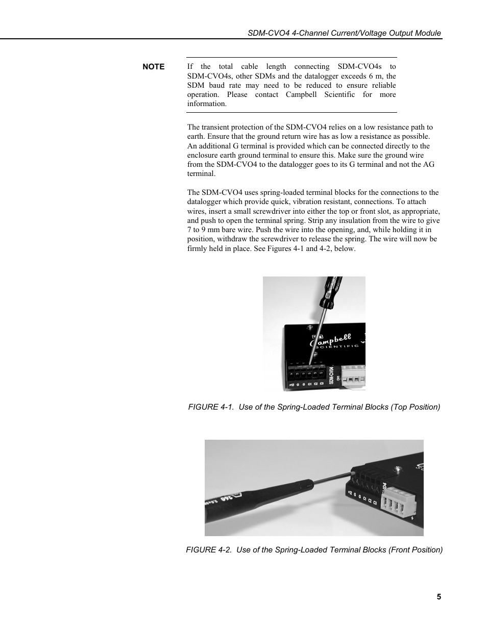 Campbell Scientific SDM-CVO4 4-Channel Current/Voltage Output Module User Manual | Page 9 / 30