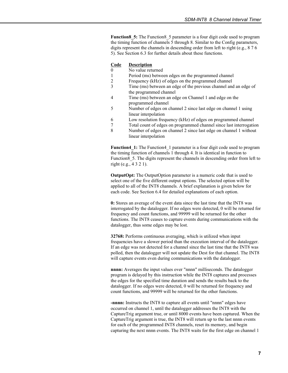 Campbell Scientific SDM-INT8 8-Channel Interval Timer User Manual | Page 13 / 42