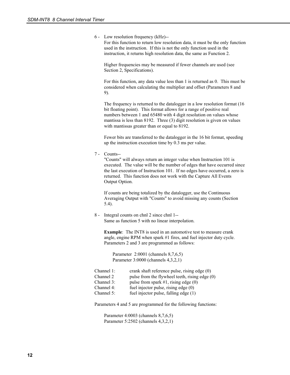 Campbell Scientific SDM-INT8 8-Channel Interval Timer User Manual | Page 18 / 42