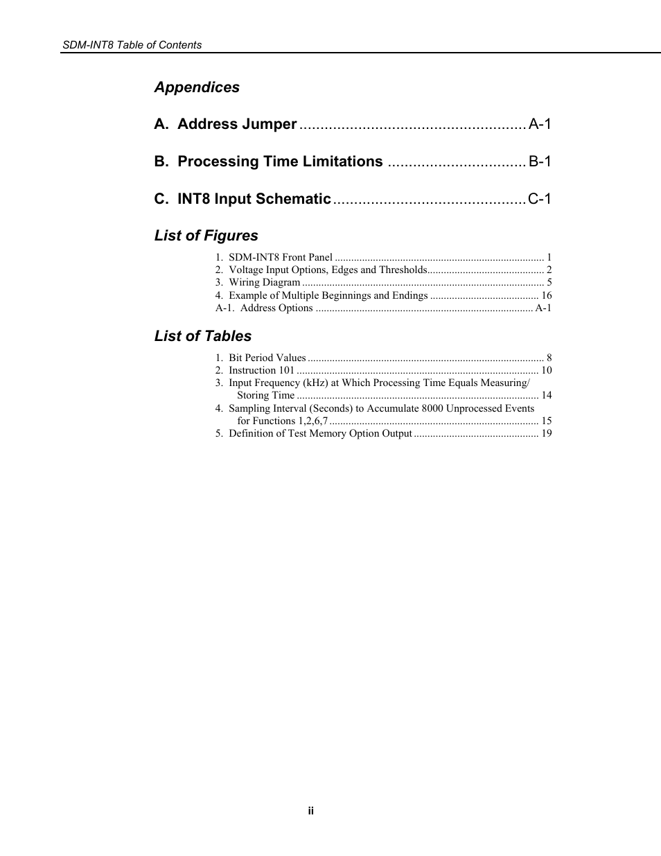 Campbell Scientific SDM-INT8 8-Channel Interval Timer User Manual | Page 6 / 42