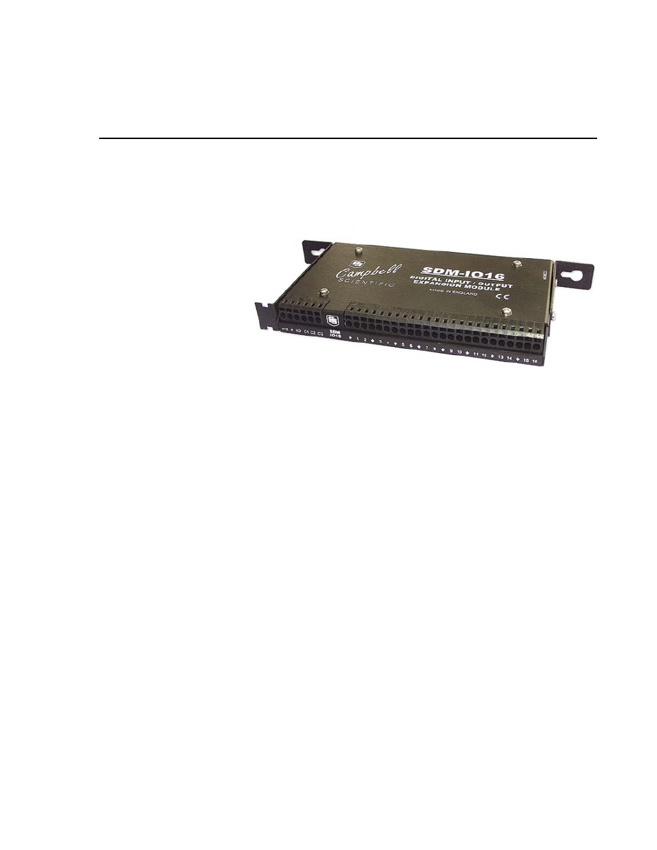 Sdm-io16 16 channel input/output expansion module, Introduction | Campbell Scientific SDM-IO16 16-Channel Input/Output Expansion Module User Manual | Page 7 / 44