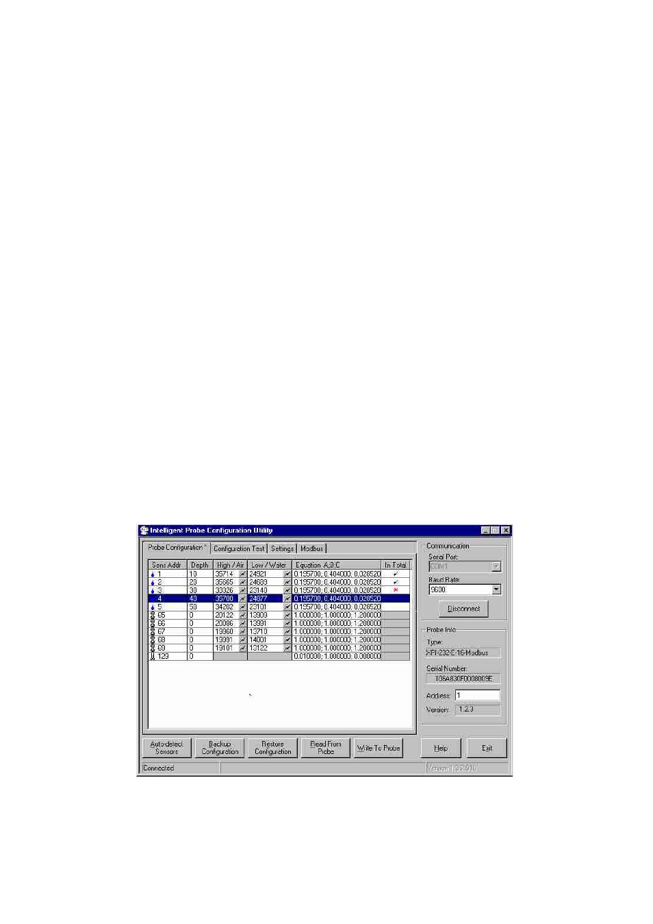 Step 8 - writing the configuration to the probe, Step 9 – backing up the configuration file | Campbell Scientific Sentek TriSCAN® Manual v 1.2a User Manual | Page 22 / 61