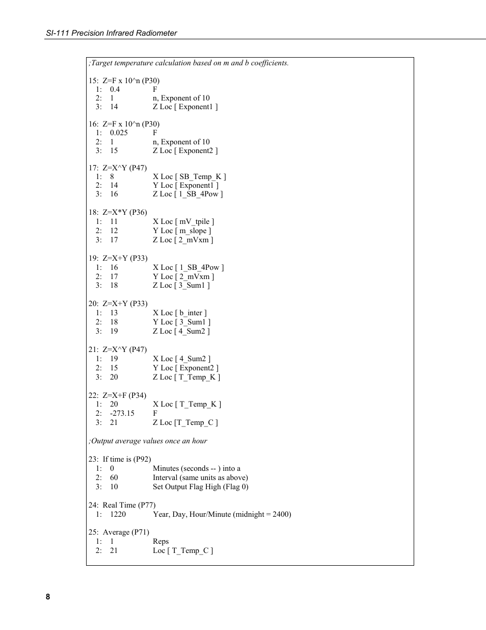 Campbell Scientific SI-111 (IRR-P) Precision Infrared Radiometer User Manual | Page 14 / 18