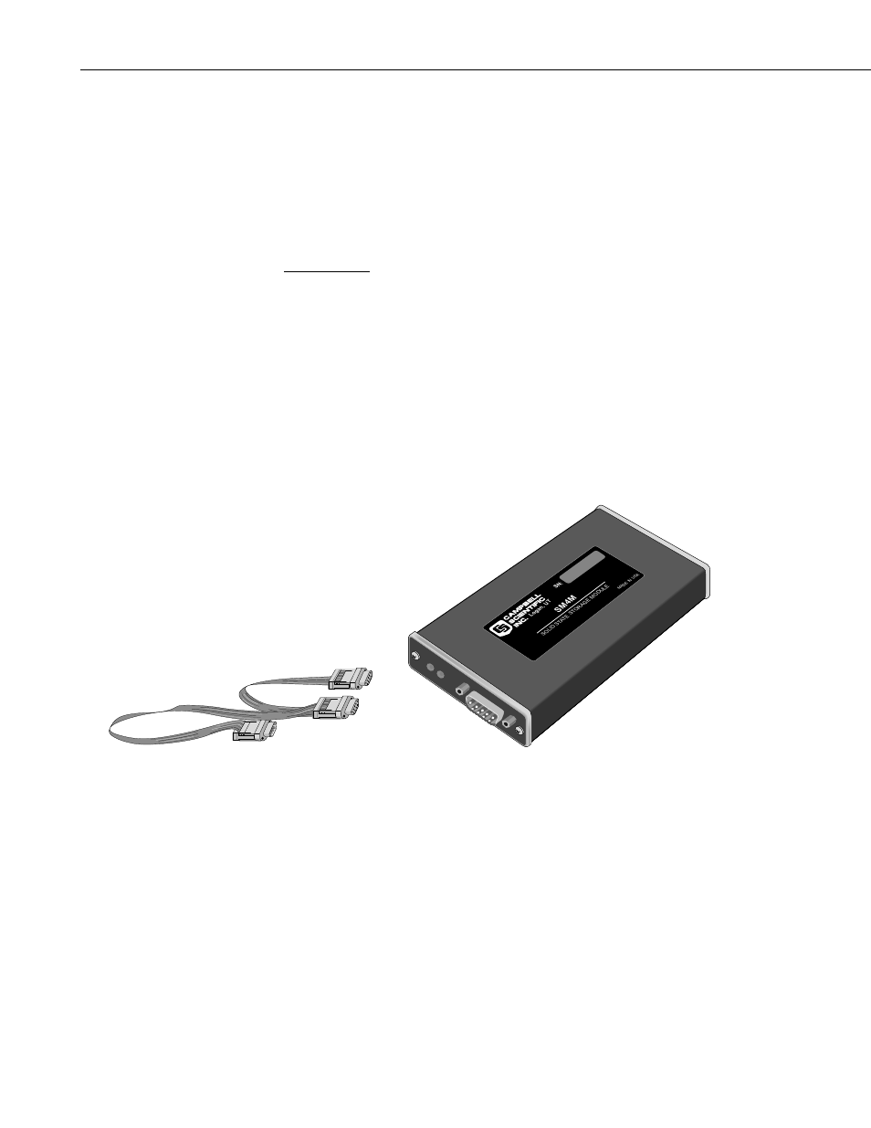2 physical description, Figure 1-1. storage module and sc12 cable | Campbell Scientific SM4M/SM16M Storage Modules User Manual | Page 8 / 46