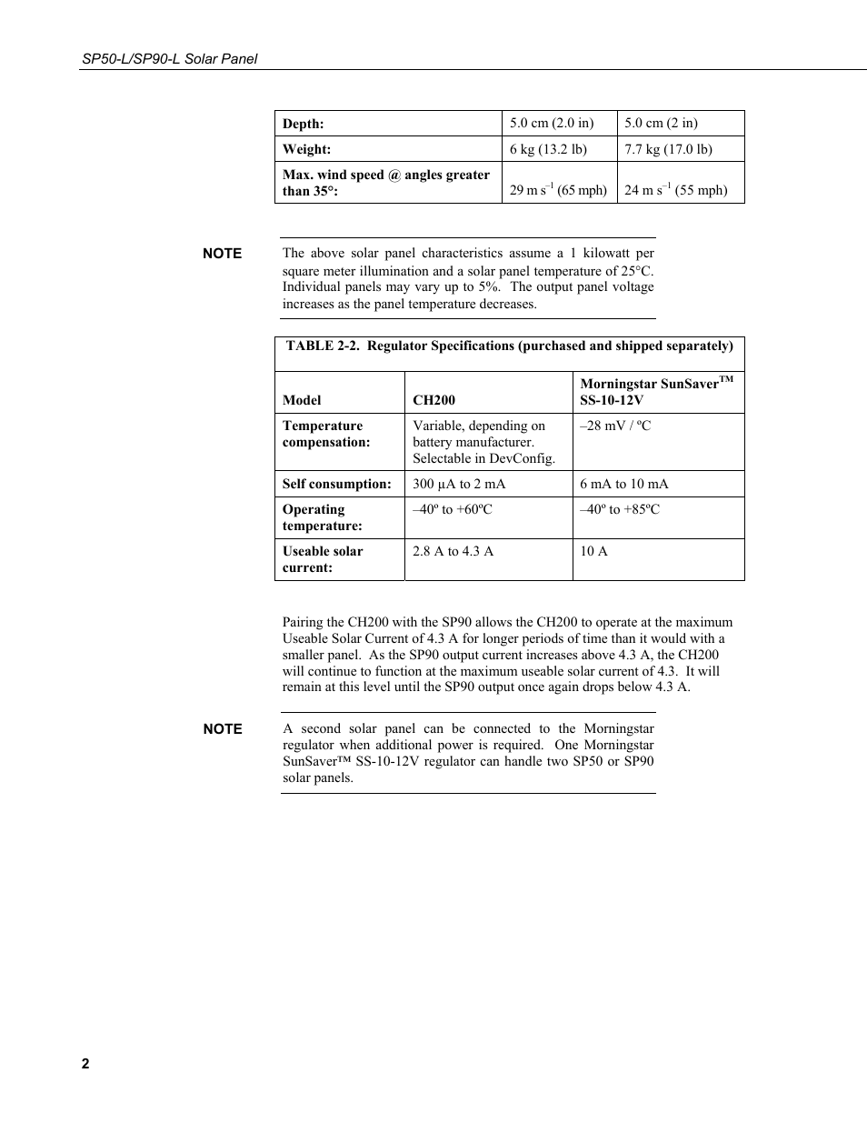 Campbell Scientific SP50-L/SP90-L Solar Panel User Manual | Page 8 / 26