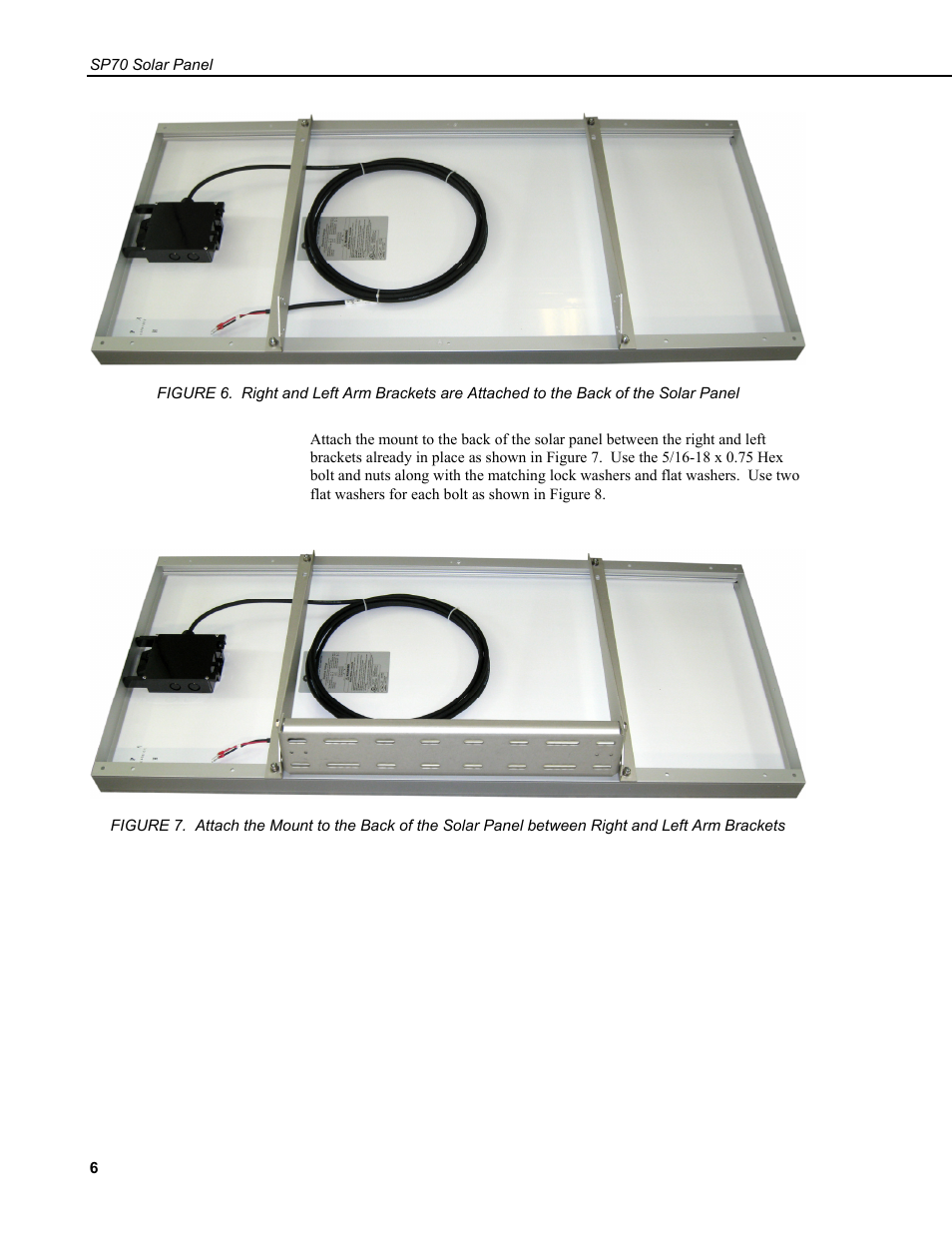Campbell Scientific SP70 Solar Panel User Manual | Page 10 / 22