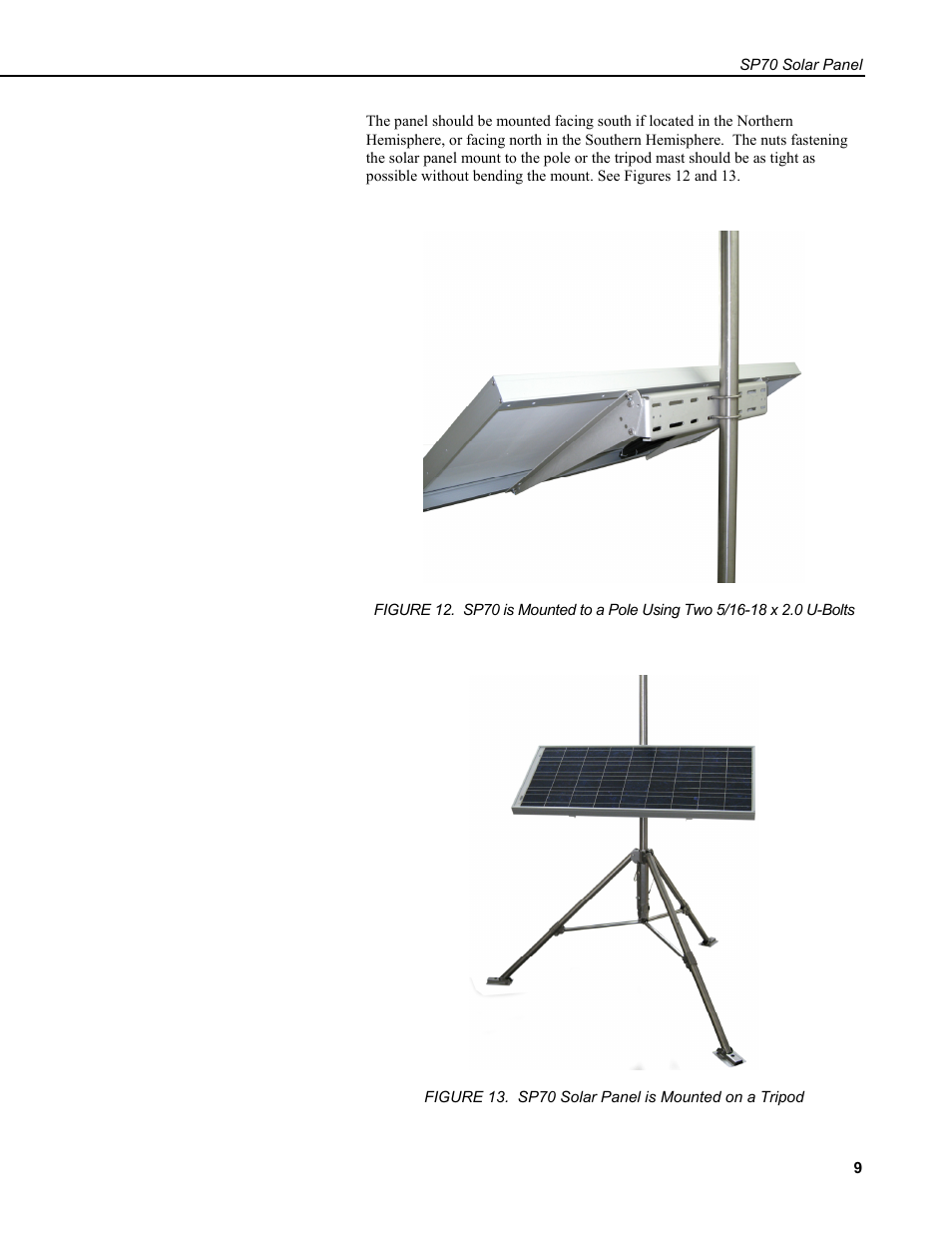 Campbell Scientific SP70 Solar Panel User Manual | Page 13 / 22