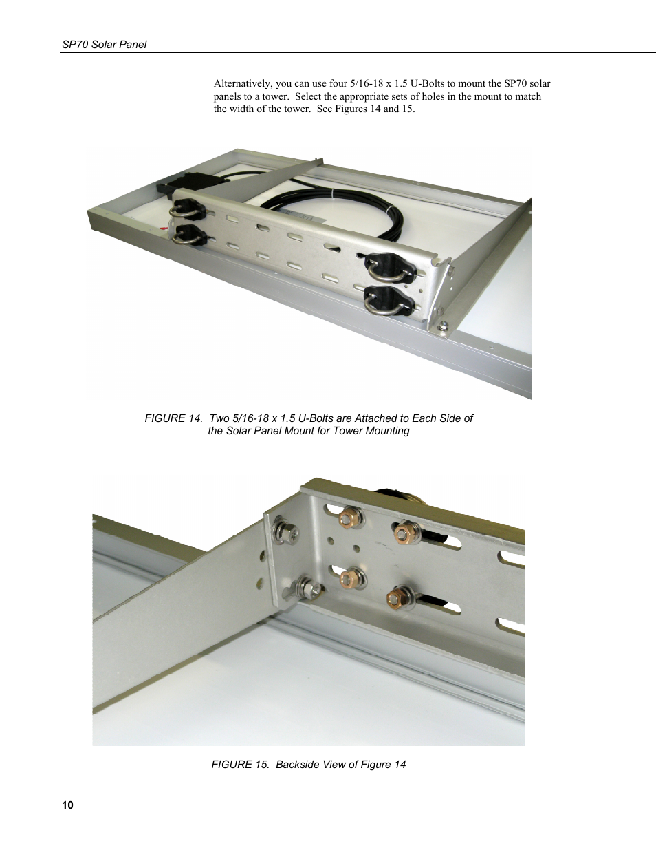 Campbell Scientific SP70 Solar Panel User Manual | Page 14 / 22
