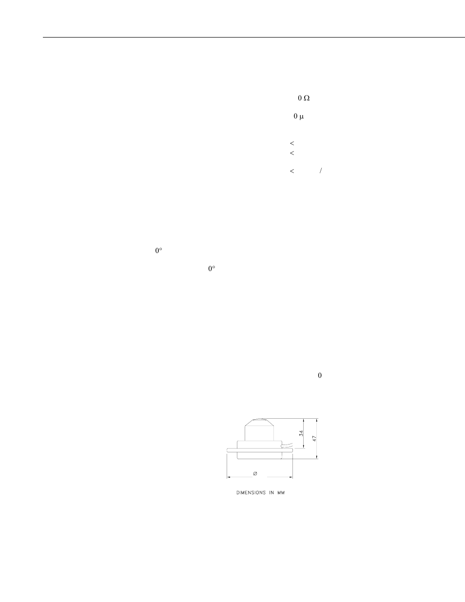 Sensor specifications | Campbell Scientific SP-LITE Solar Radiation Sensor User Manual | Page 8 / 20