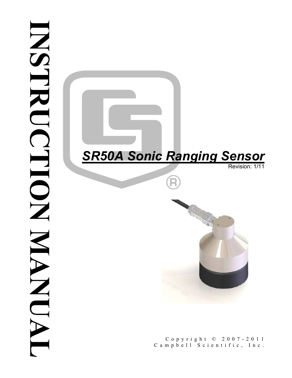 Campbell Scientific SR50A Distance Sensor User Manual | 42 pages