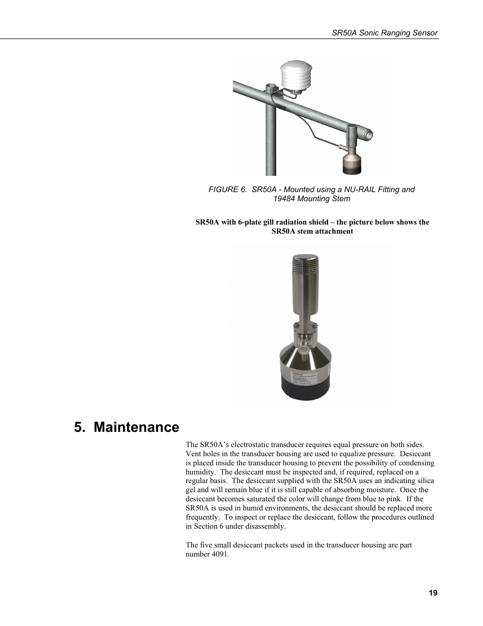 Maintenance | Campbell Scientific SR50A Distance Sensor User Manual | Page 25 / 42