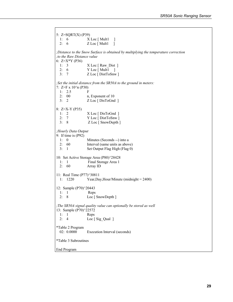 Campbell Scientific SR50A Distance Sensor User Manual | Page 35 / 42