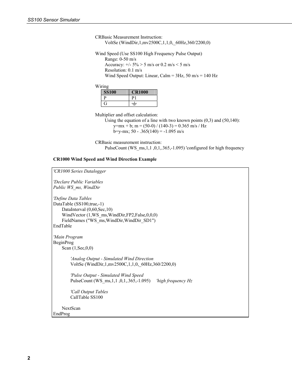 Campbell Scientific SS100 Sensor Simulator User Manual | Page 6 / 10