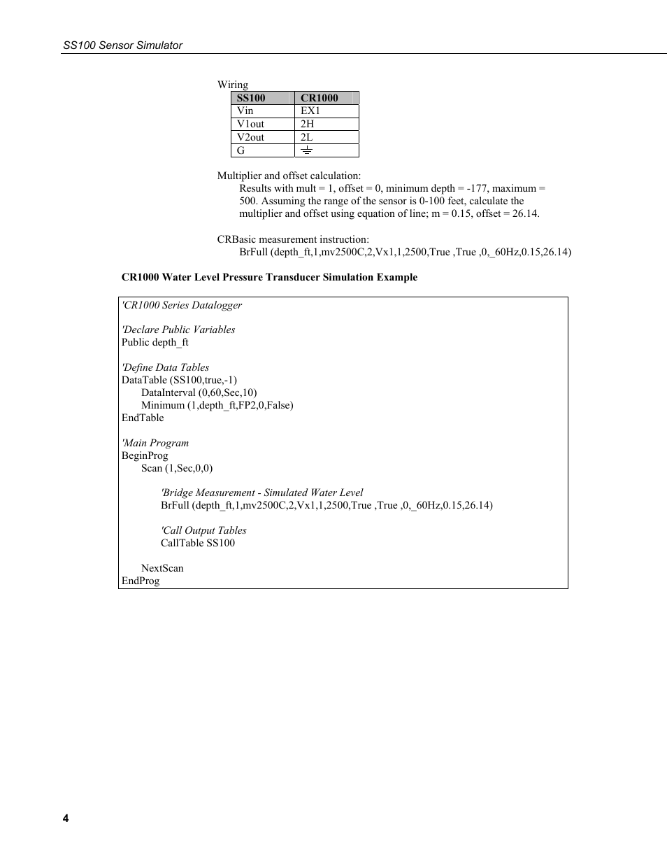 Campbell Scientific SS100 Sensor Simulator User Manual | Page 8 / 10