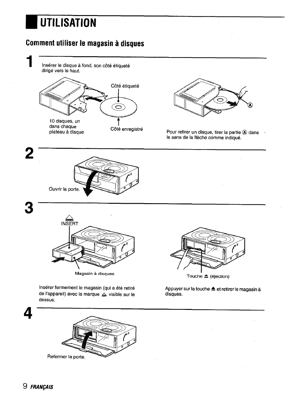 Utilisation | Aiwa ADC-EXI06 User Manual | Page 30 / 32