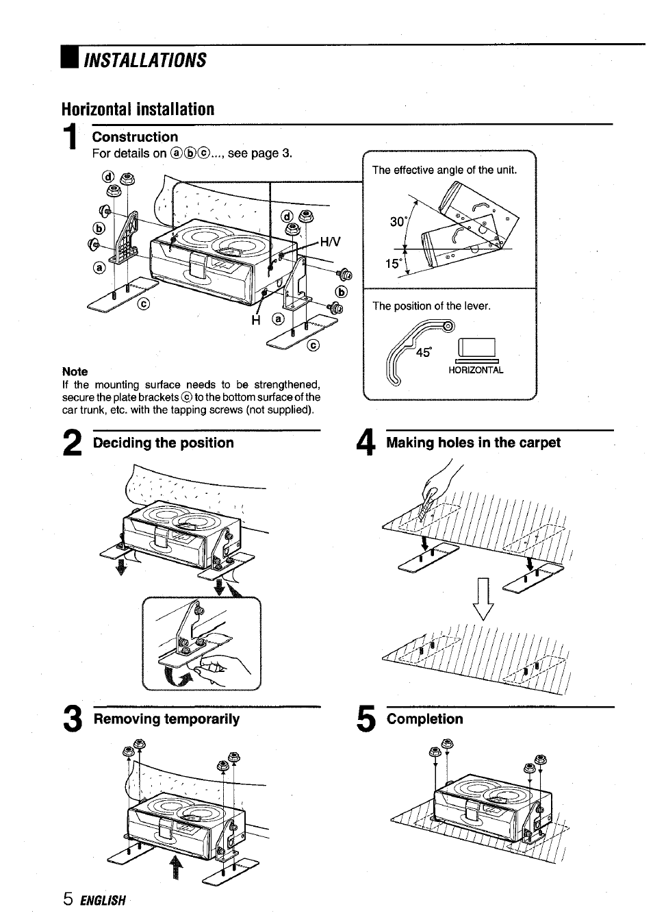 Installations | Aiwa ADC-EXI06 User Manual | Page 6 / 32