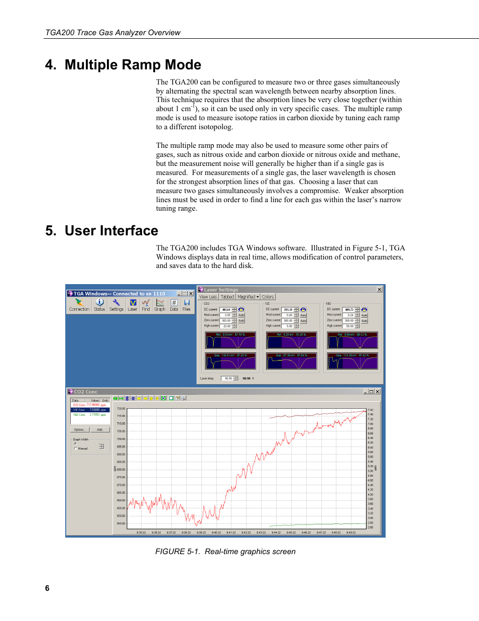 Multiple ramp mode, User interface | Campbell Scientific TGA200 Trace Gas Analyzer Overview User Manual | Page 12 / 18