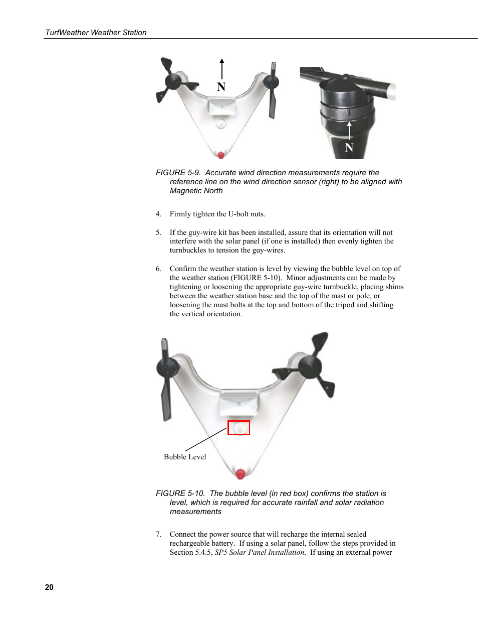 North, Measurements | Campbell Scientific TurfWeather Weather Station User Manual | Page 30 / 76