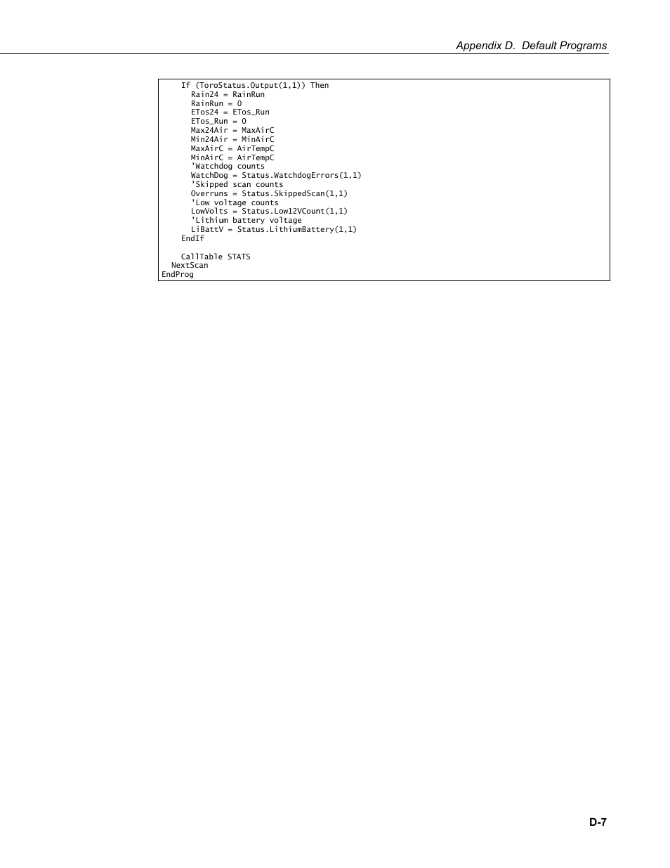 Campbell Scientific T.Weather T107 Toro Weather Station User Manual | Page 101 / 106