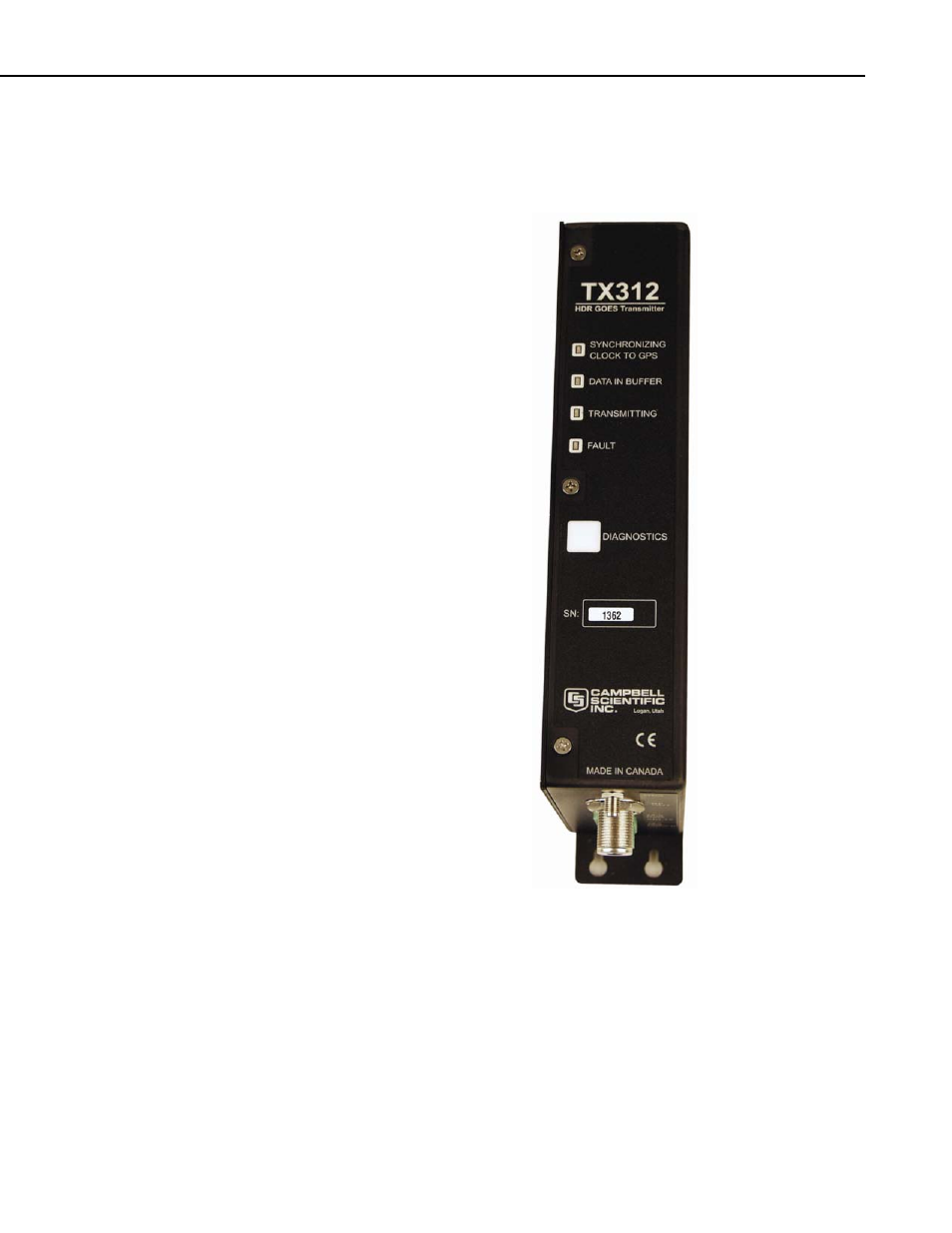 Campbell Scientific TX312 High Data Rate GOES Transmitter User Manual | Page 13 / 96