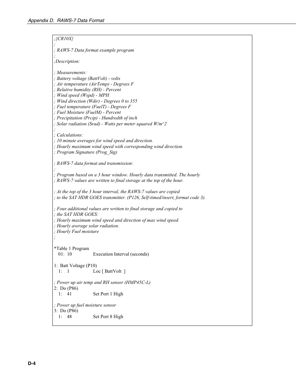 Campbell Scientific TX312 High Data Rate GOES Transmitter User Manual | Page 52 / 96