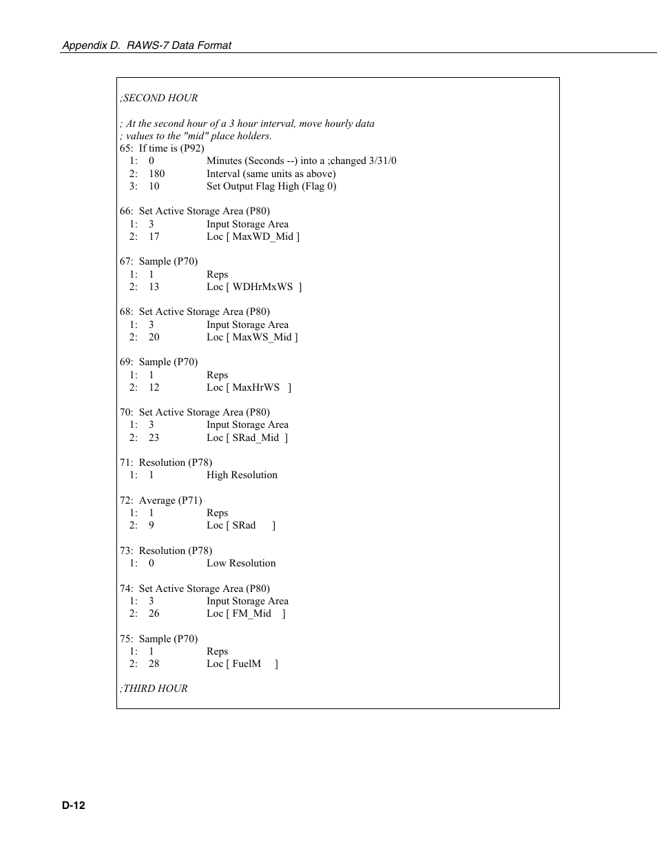 Campbell Scientific TX312 High Data Rate GOES Transmitter User Manual | Page 60 / 96