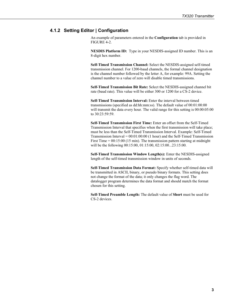 2 setting editor | configuration, Setting editor | configuration | Campbell Scientific TX320 Transmitter User Manual | Page 13 / 80