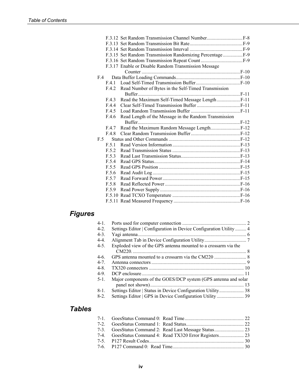 Figures, Tables | Campbell Scientific TX320 Transmitter User Manual | Page 8 / 80