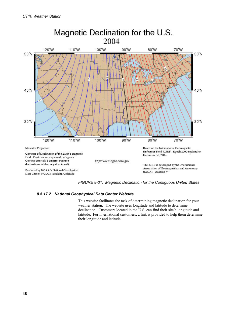 2 national geophysical data center website, National geophysical data center website | Campbell Scientific UT10 10 foot Tower w/ Grounding Kit and Hinged Base User Manual | Page 58 / 66