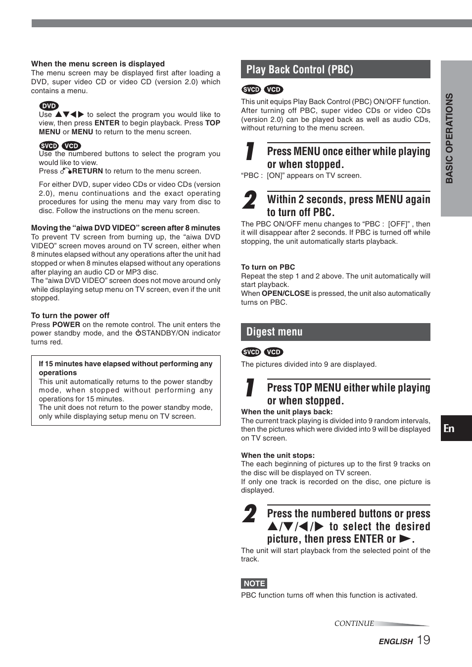 Aiwa XD-DV270 User Manual | Page 19 / 39