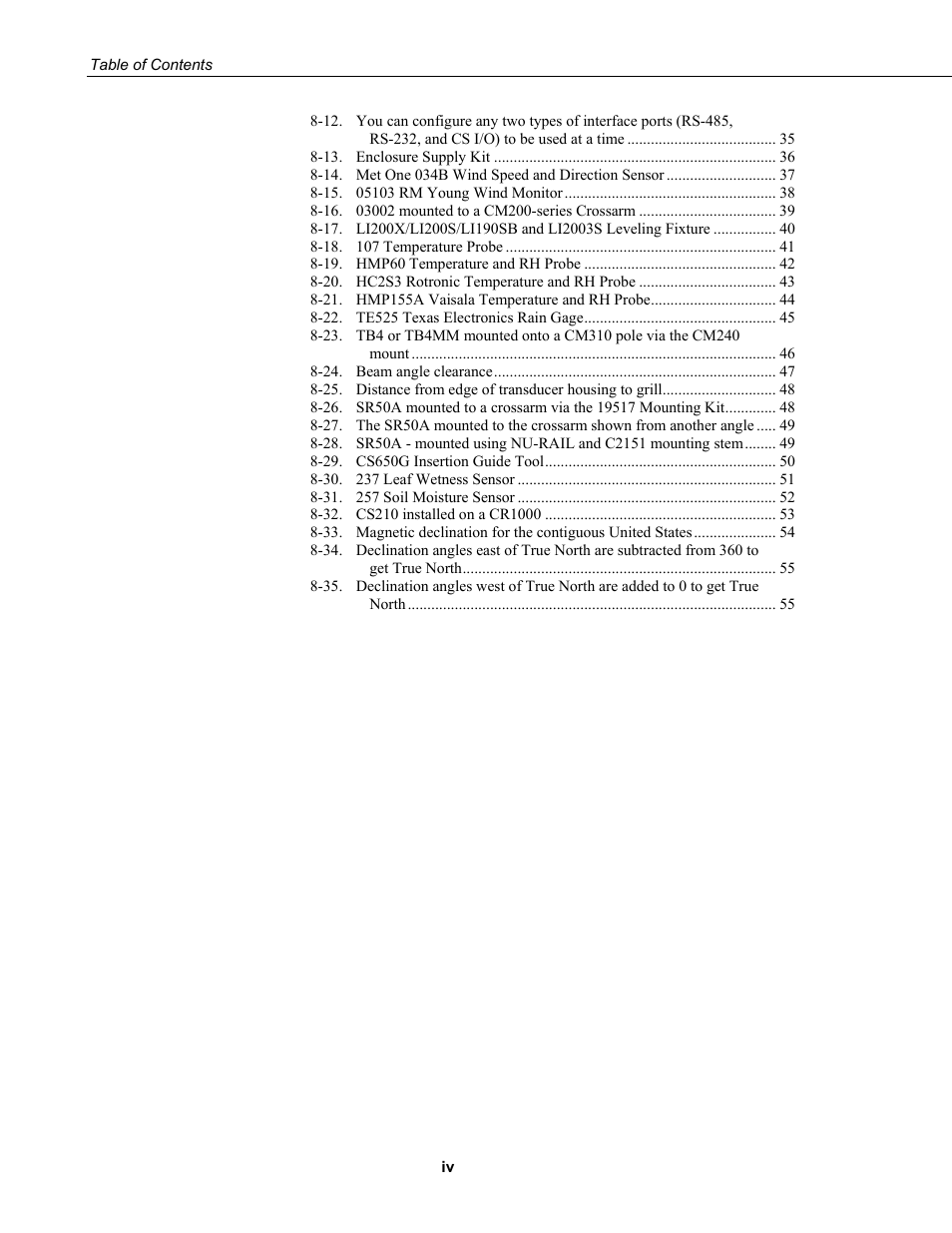 Campbell Scientific UT20 and UT30 Tower-based Weather Stations User Manual | Page 10 / 74