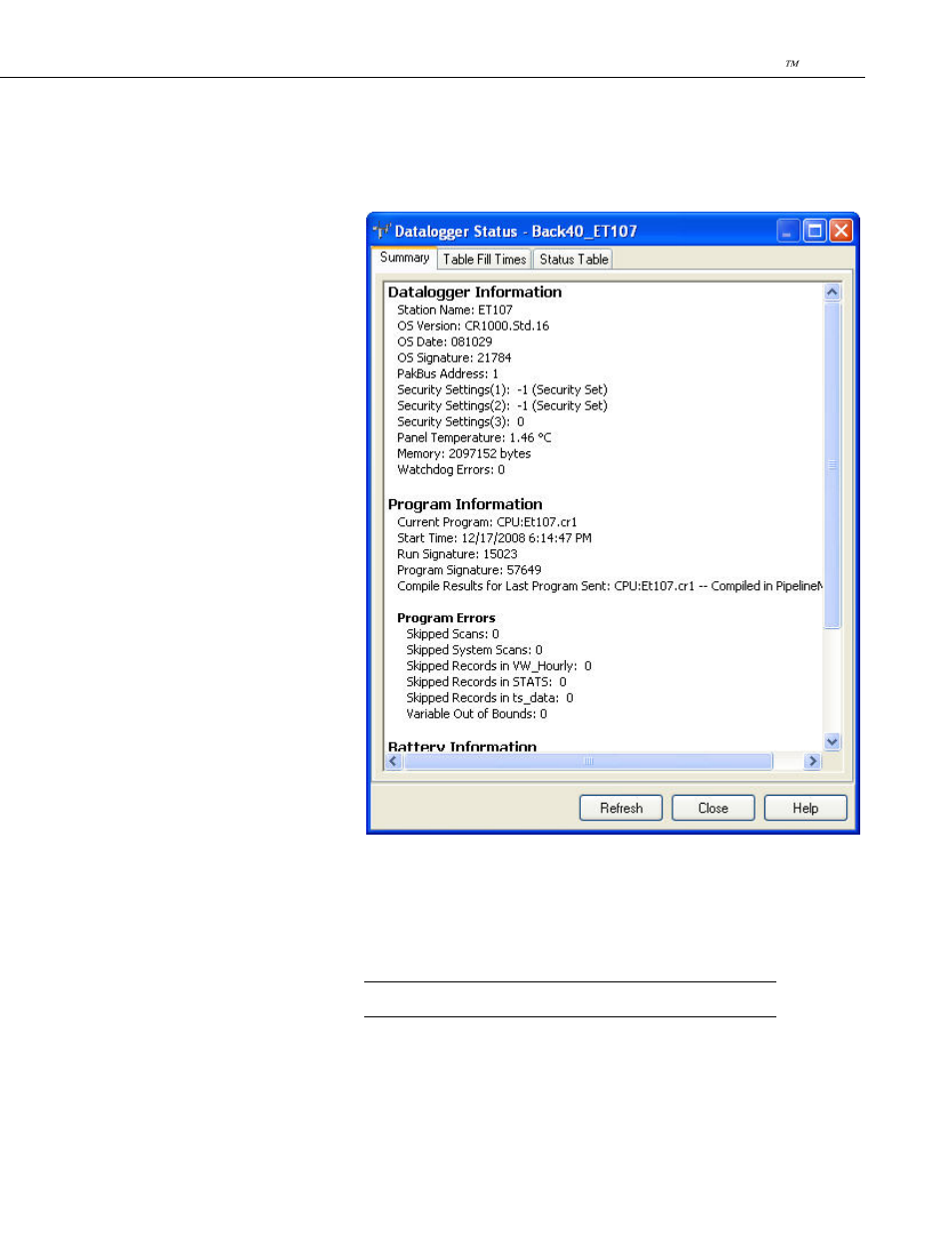 3 monitoring station status | Campbell Scientific VisualWeather Software User Manual | Page 19 / 78