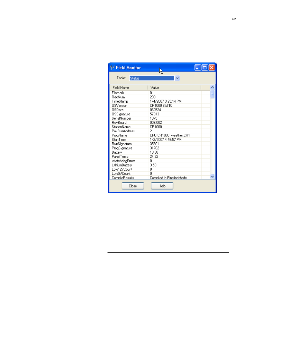 4 field monitor, 5 manually collecting data, 6 setting a weather station clock | Campbell Scientific VisualWeather Software User Manual | Page 21 / 78