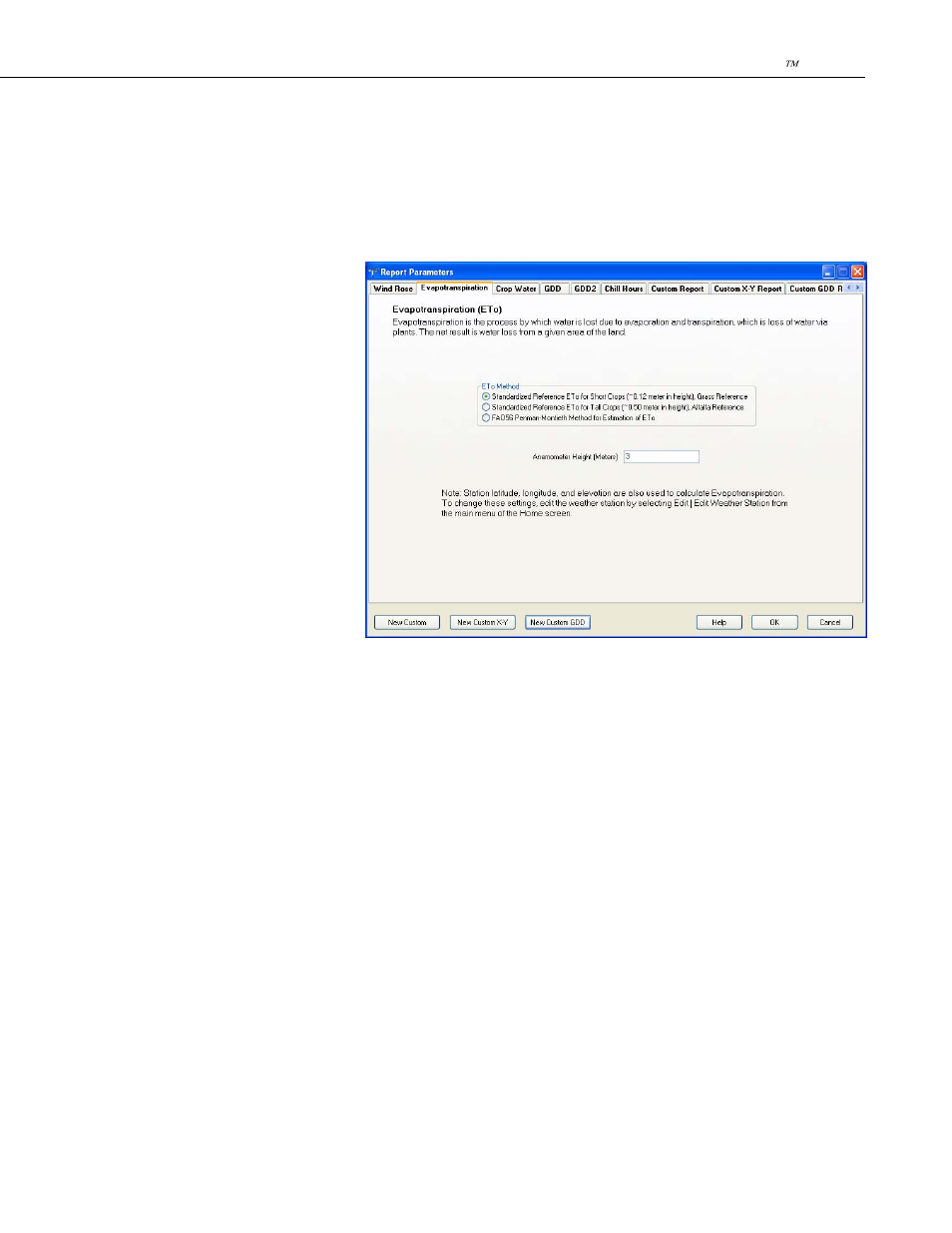 2 evapotranspiration (eto) | Campbell Scientific VisualWeather Software User Manual | Page 25 / 78