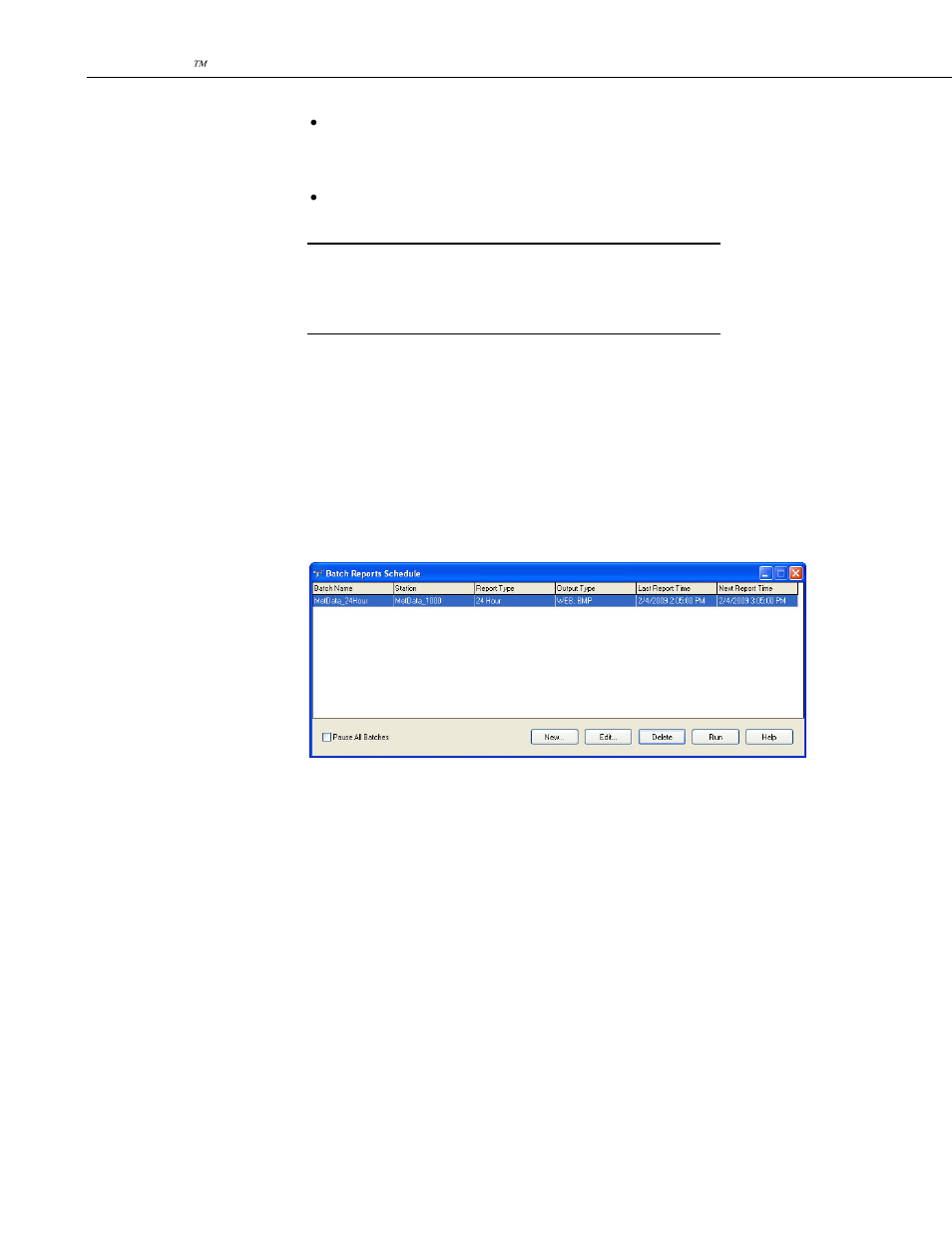3 batch reports | Campbell Scientific VisualWeather Software User Manual | Page 32 / 78